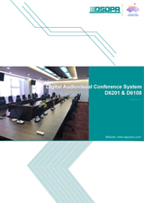 Soluzione per conferenze audio digitali D6201 e D6108
