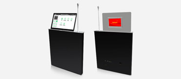 Display da 17.3 pollici Monitor retrattile sollevatore motorizzato a doppio schermo con targhetta e microfono di sollevamento (30 °)