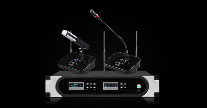 Sistema microfono per conferenze UHF