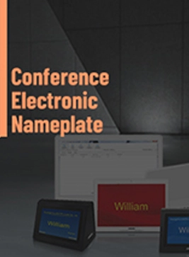 Brochure conferenza targhetta elettronica