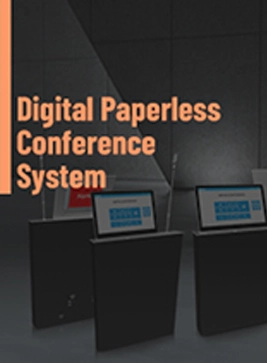 Brochure sistema di conferenza digitale senza carta