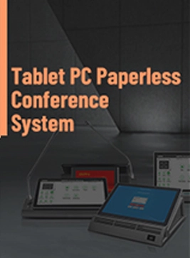 Brochure Tablet PC sistema di conferenza senza carta