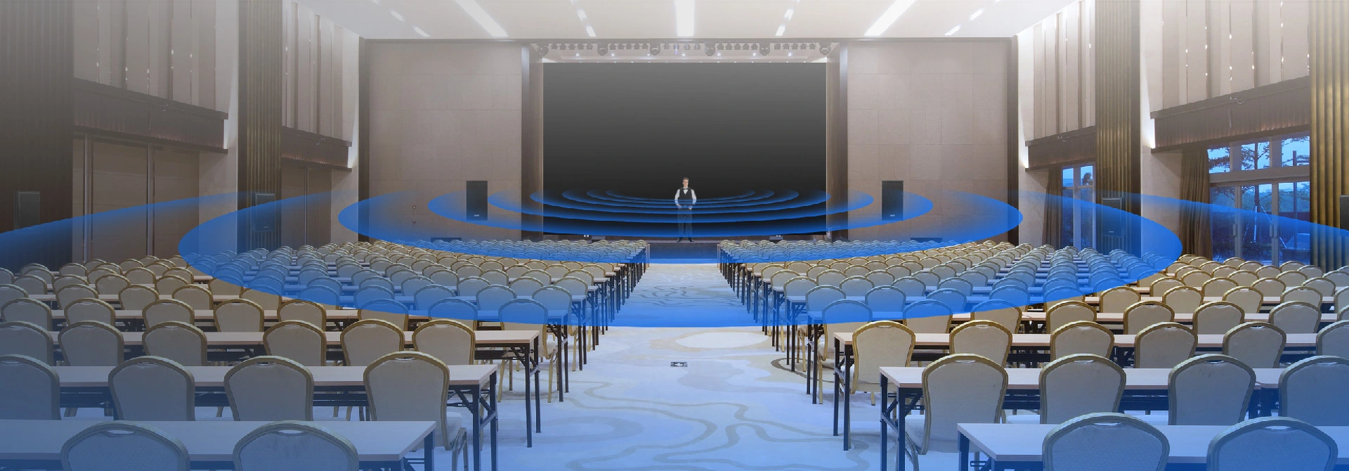 Soluzione immersiva del sistema Audio per la sala conferenze