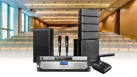 Sistema audio professionale per sale conferenze di grandi dimensioni