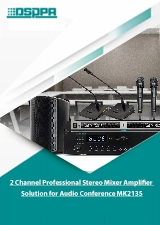 Soluzione amplificatore Mixer Stereo professionale a 2 canali per Audio Conference MK2135
