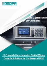 Soluzioni per Console di missaggio digitale montate su Rack a 20 canali per conferenze DN20