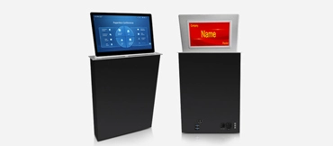 Terminale per conferenze ultrasottile a condensatore Full HD da 15.6 ''con Monitor di sollevamento e targhetta