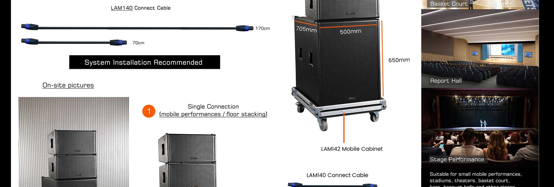 Sistema di altoparlanti Mobile Active Array