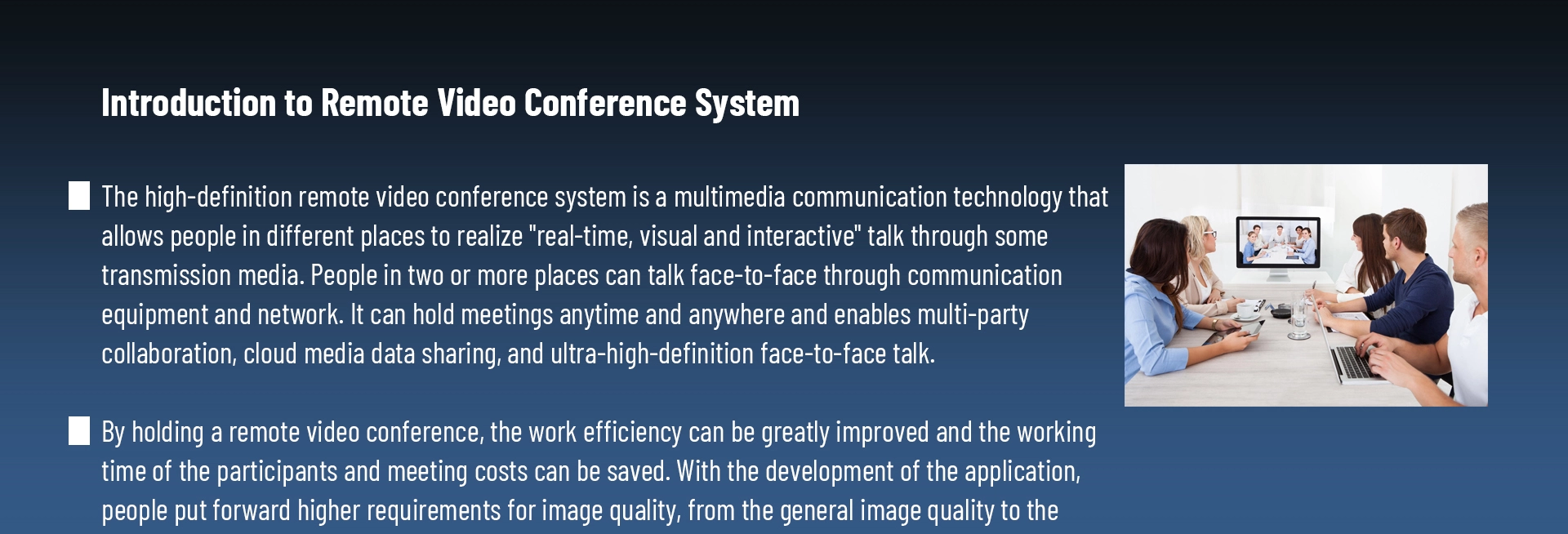 Software Android del sistema di videoconferenza HD